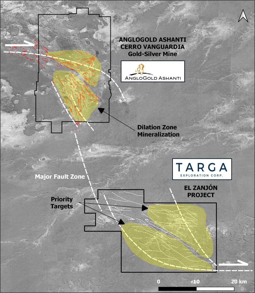 El Zanjon Mineralization Hypothesis Map March 2026